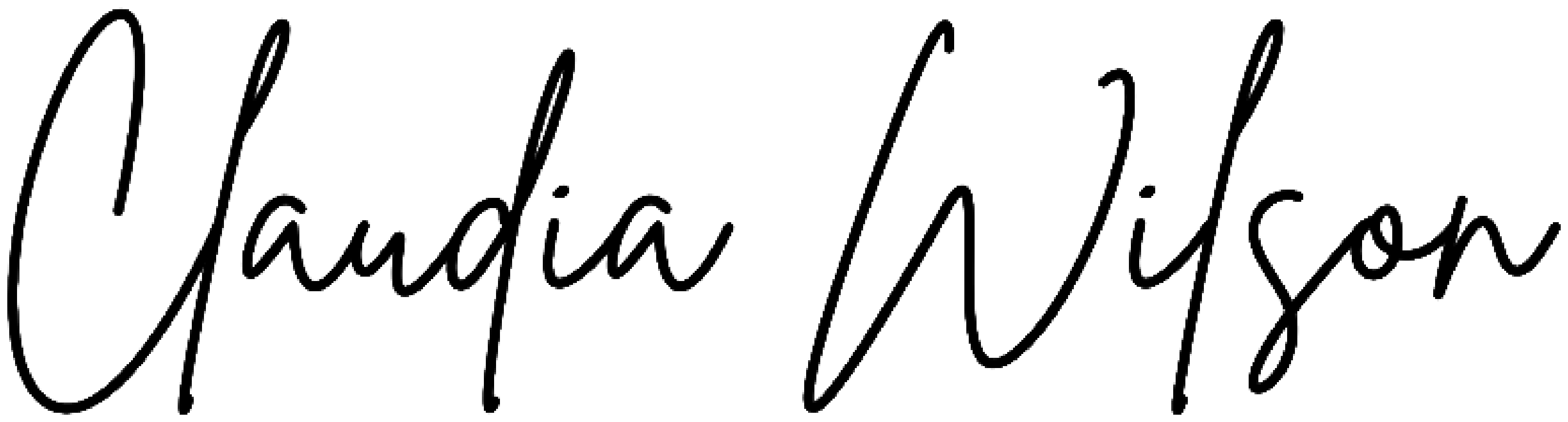Claudia Wilson signature